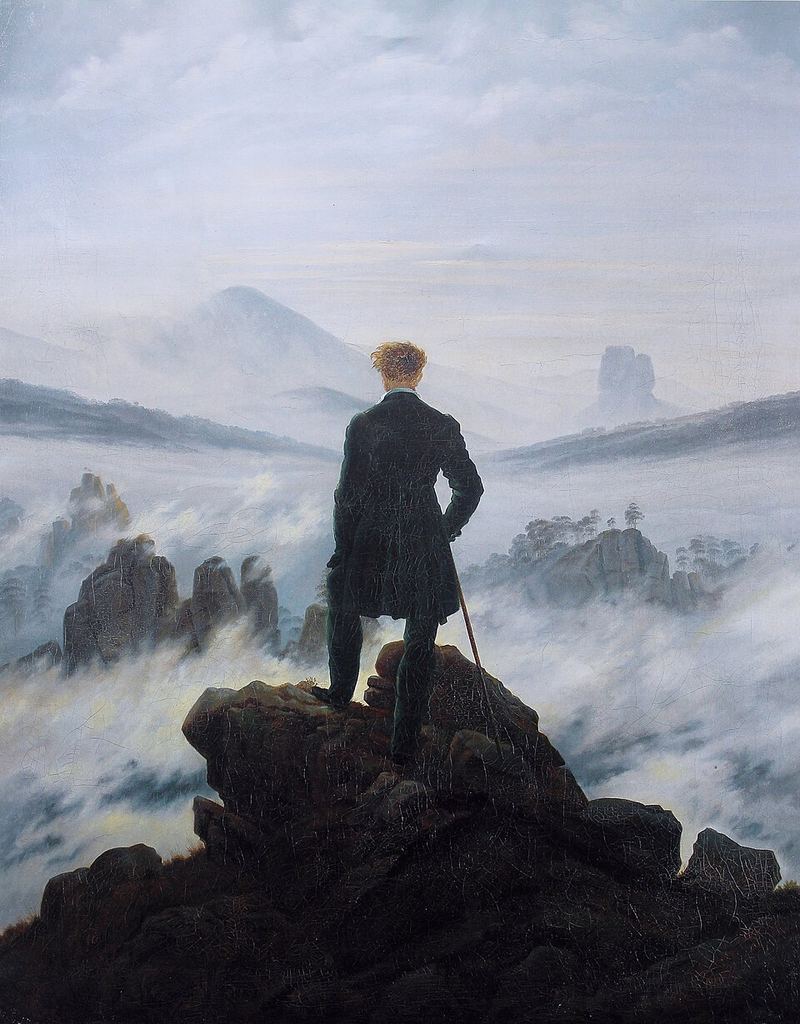 Wanderer above the Sea of Fog by Caspar David Friedrich, c. 1818